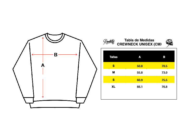 SUDADERA CREWNECK UNISEX MÉXICO 68 ROJO