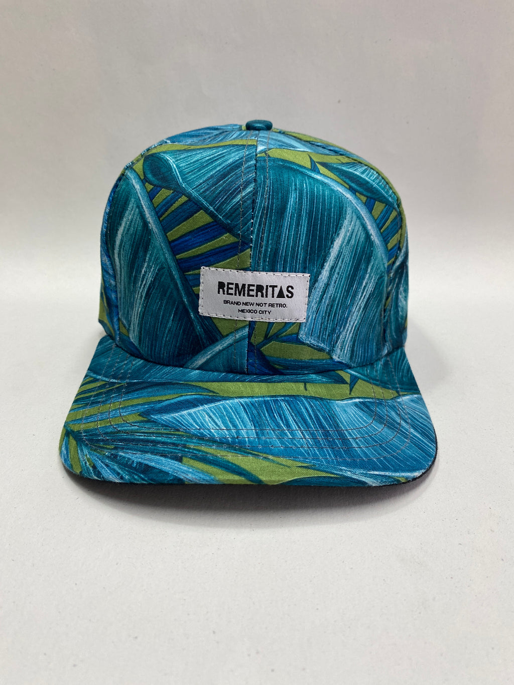 GORRA HOJAS BLUE VISERA PLANA 6