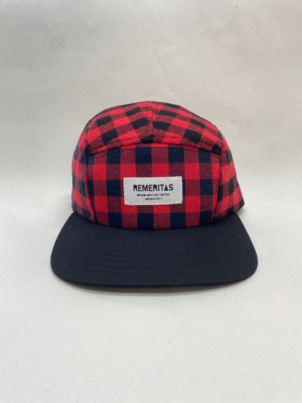 GORRA FRANELA ROJO VISERA PLANA 5