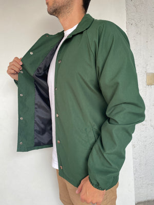 CHAMARRA COACH VERDE CON BROCHE