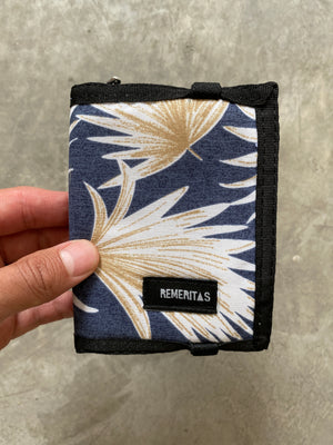 CARTERA WALDO PALMA ORO AZUL
