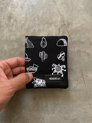 CARTERA BAZI ICONOS NEGRO