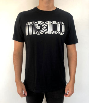 CAMISETA MÉXICO MANGA CORTA NEGRO