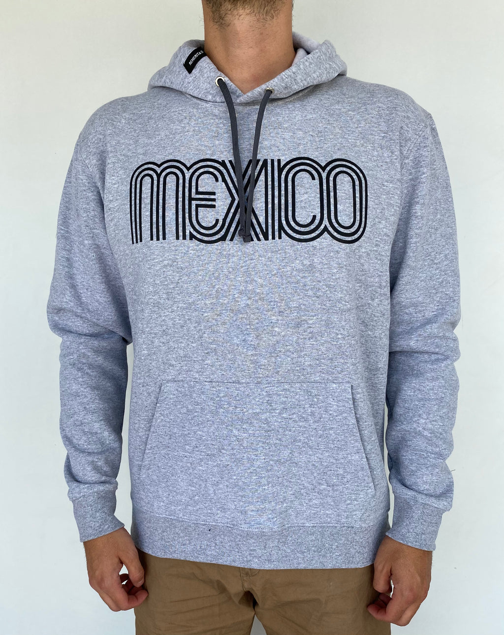 SUDADERA UNISEX MÉXICO 68 GRIS JASPE