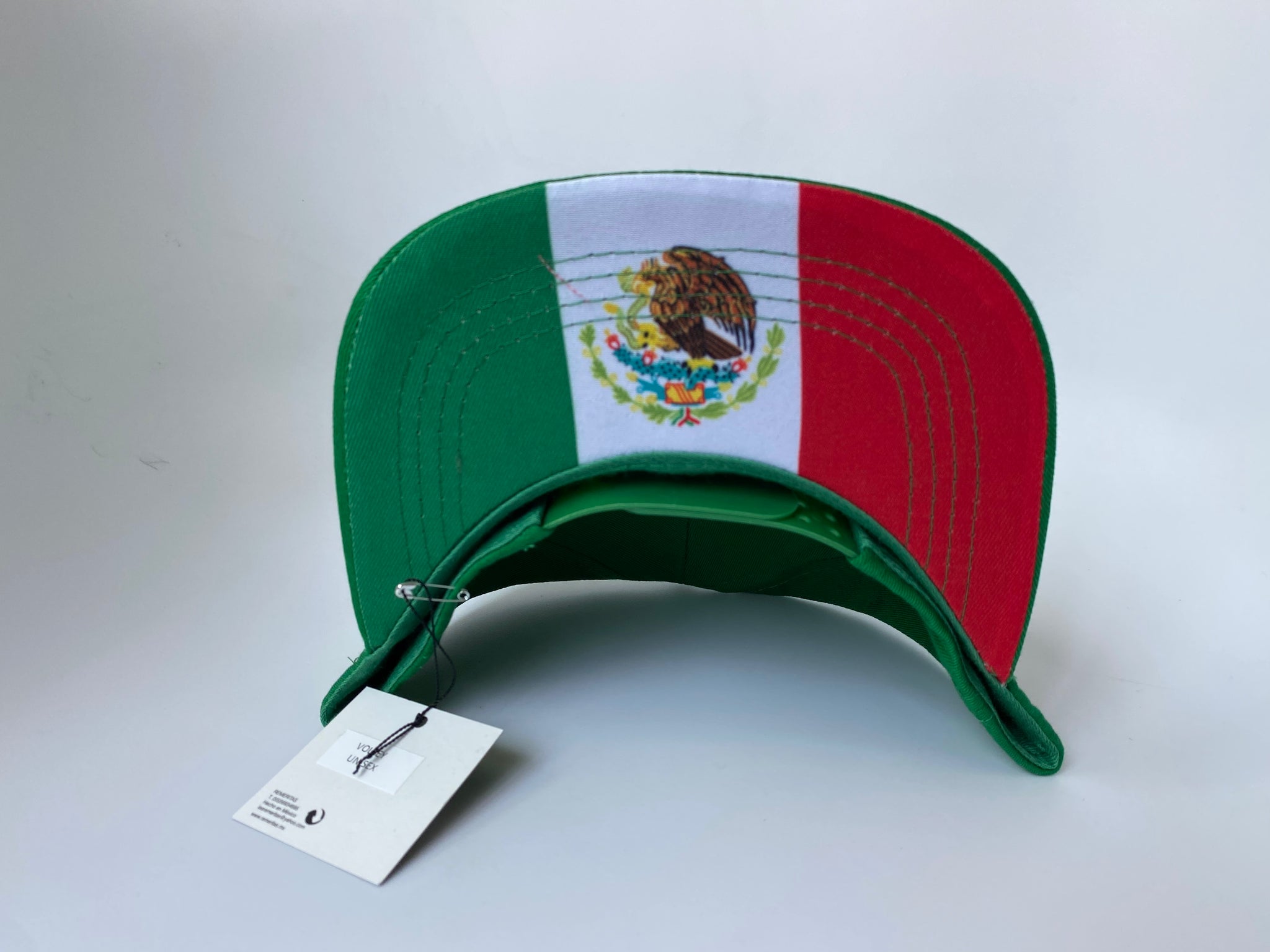 GORRA UNISEX MÉXICO VERDE VISERA PLANA