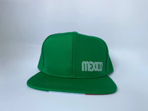 GORRA UNISEX MÉXICO VERDE VISERA PLANA