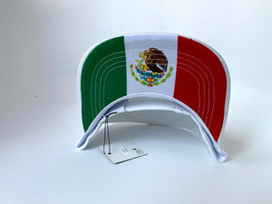 GORRA UNISEX MÉXICO BLANCO VISERA PLANA
