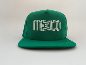 GORRA UNISEX MÉXICO 68 VERDE VISERA PLANA